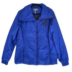 Lauren Ralph‎ Lauren Active Puffer Quilted Jacket Womens Large Electric Blue
